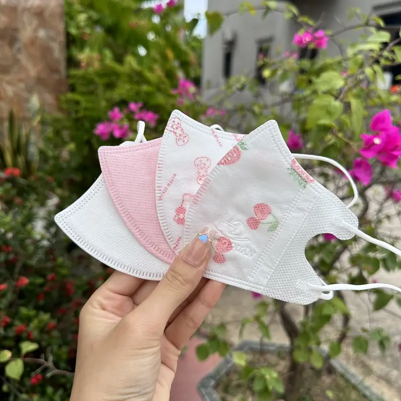 Combo 300 chiếc khẩu trang trẻ em Hồng Quân 3
