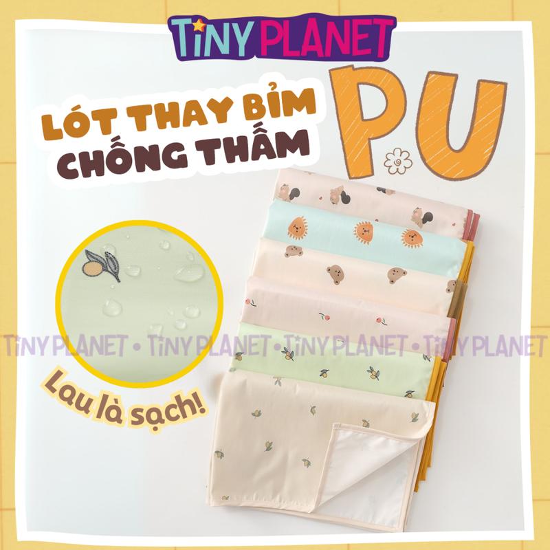  Lót thay bỉm không thấm nước chống thấm mặt vải phủ PU Tiny Planet 