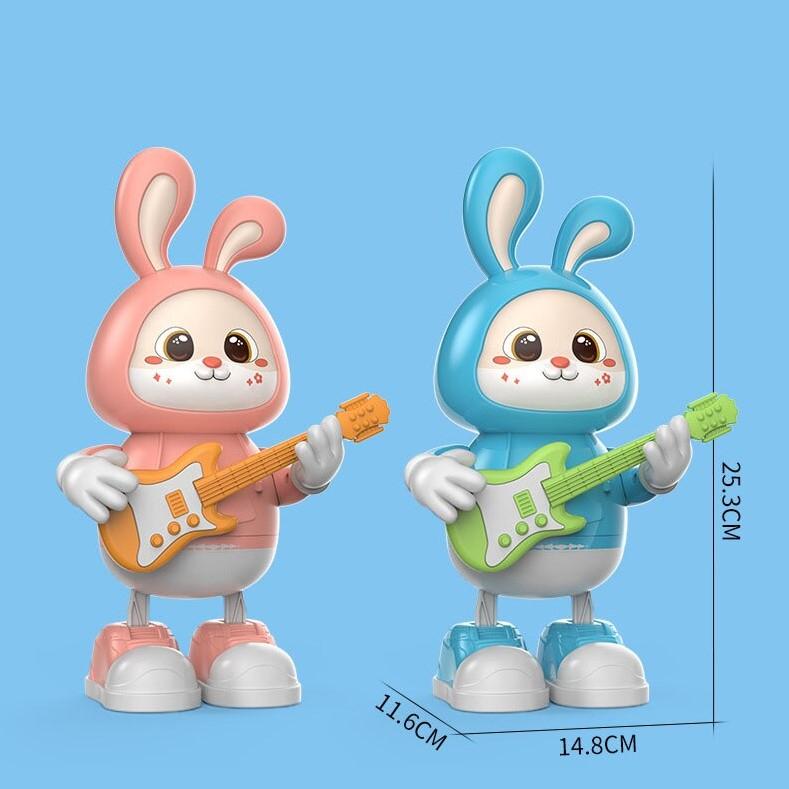 Product Introduction of Đồ chơi trẻ em, Thỏ đánh đàn guitar cho bé, Thỏ biết nhảy có nhạc và đèn vui nhộn Voi 1