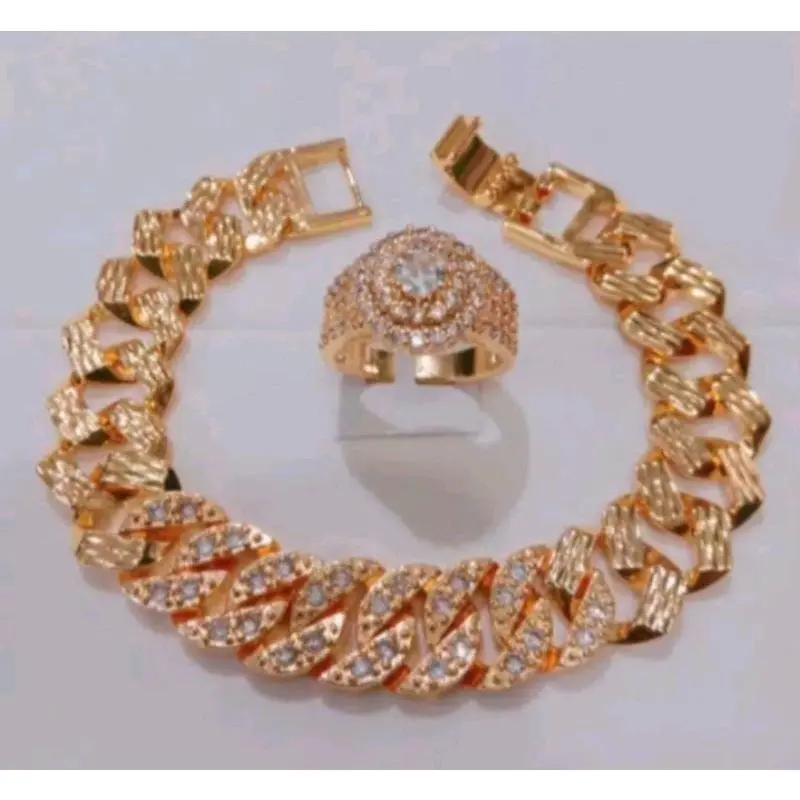 Gelang tangan sisik naga free cincin full mata Perempuan Kulit Perhiasan