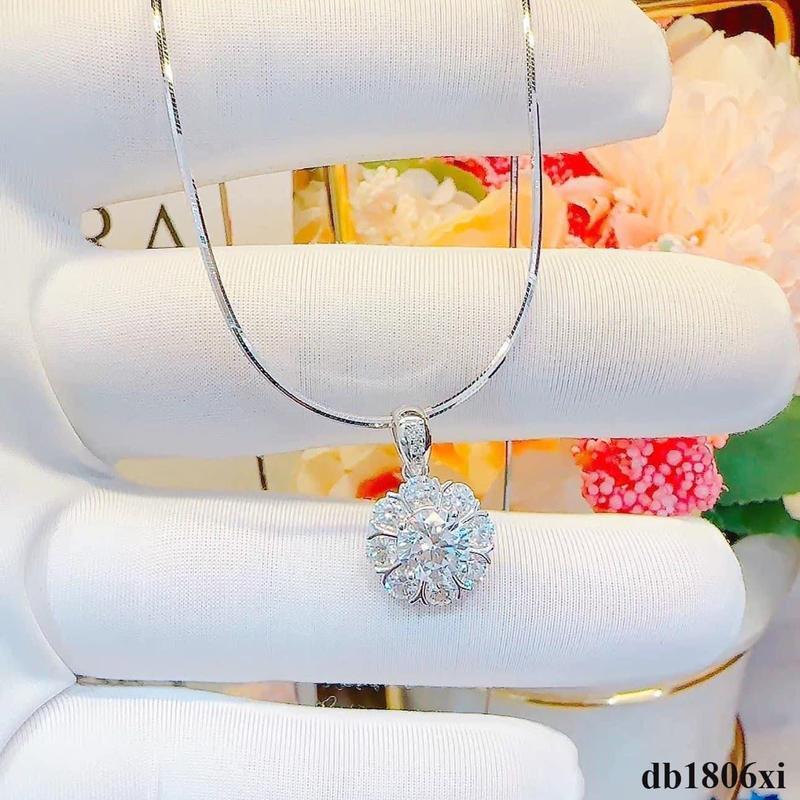 Dây chuyền nữ mặt hoa mai 8 cánh sợi mì bạc ý Jewelry dây  chuyền dây  chuyền Women  Trang Sức Chain dâ y c huyền nữ dây  chuyền cánh