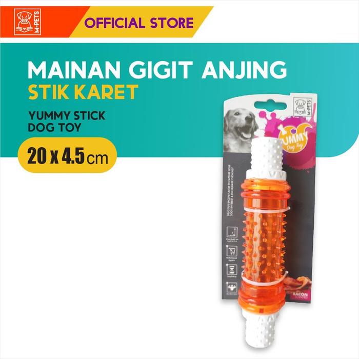 Gambar M-Pets Yummy Stick Bacon Flavor Dog Toy / Mainan gigit Anjing dari M-Pets Volk Pets Indonesia Kota Tangerang Tokopedia