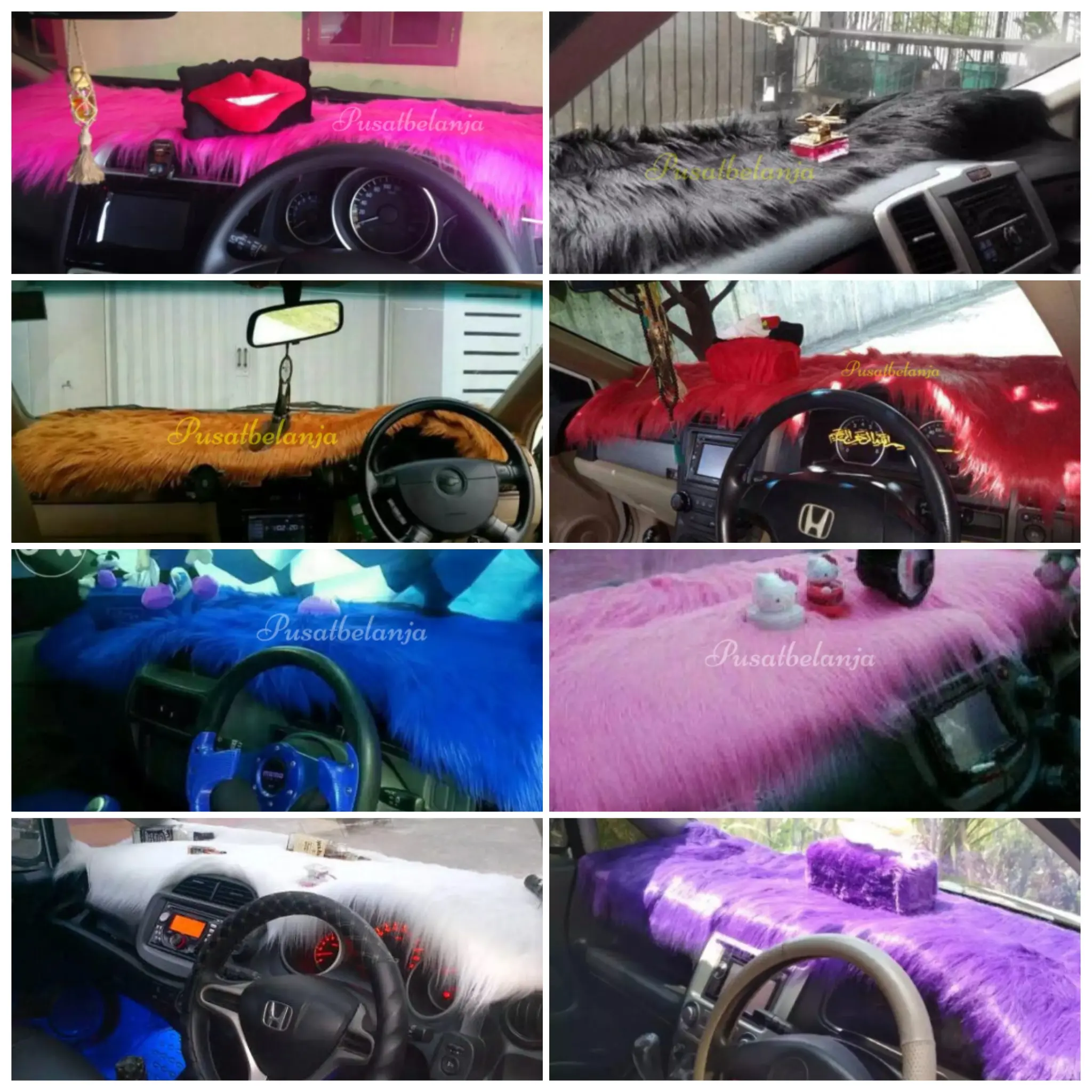 PROMO !! Alas Bulu Dashboard Mobil Import Korea, Universal, bulu panjang