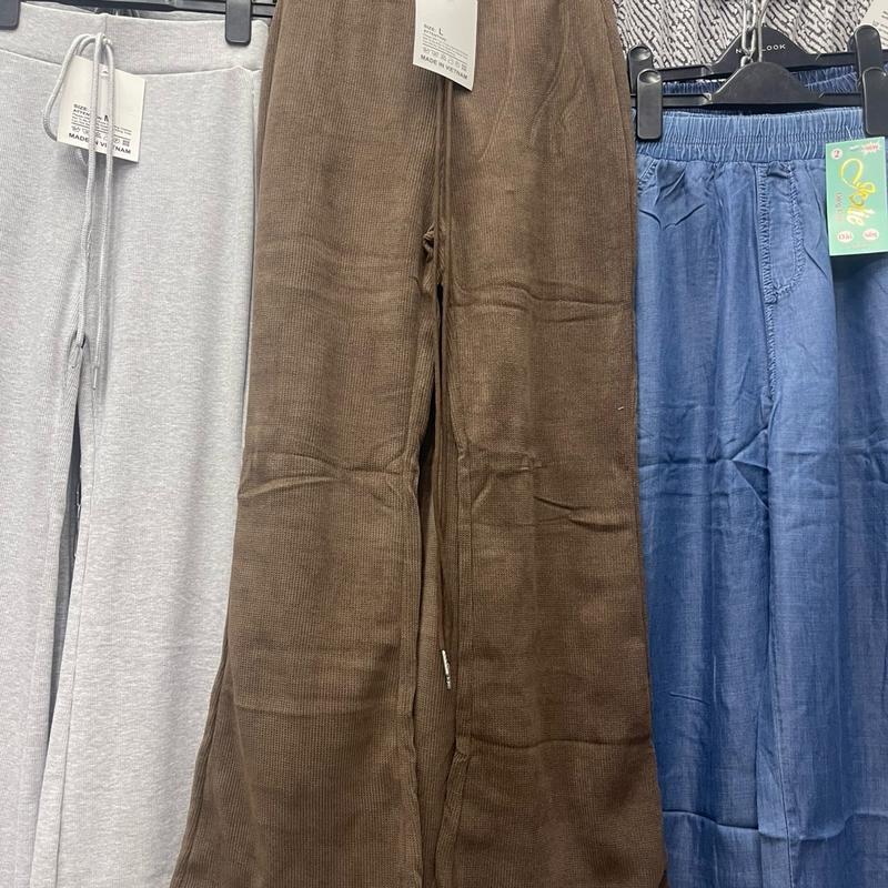 (Dài 99cm)Quần Nhung Ống Loe Nữ  Co Giãn Chất Nhung Tăm Hàn Mềm Nhẹ Ong Voi Pants Women 8