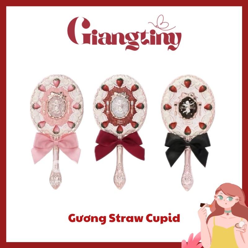   FLOWER KNOWS  Bộ Sưu Tập 2025 Dâu Cupid strawberry Cupid GƯƠNG CẦM TAY Hoa Biết set makeup 