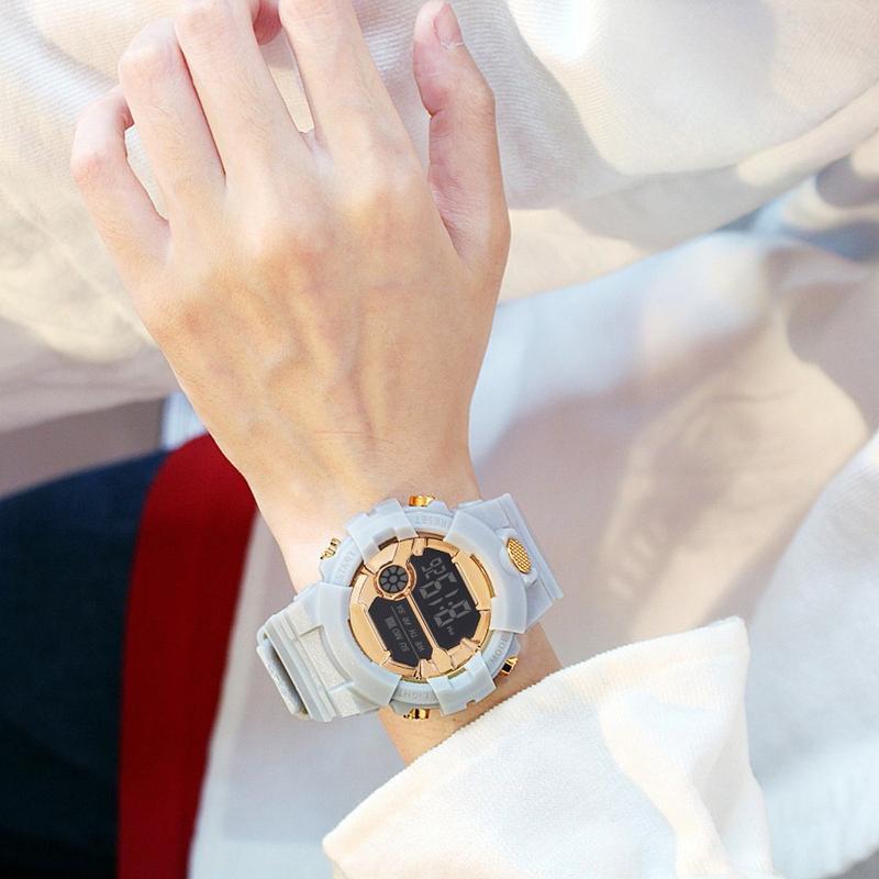 Product Introduction of Đồng Hồ Đeo Tay Thể Thao Reloj Cho Nam, Thời Trang Mới, Màn Hình Điện Tử, Không Thấm Nước, Lcd, Kỹ Thuật Số, Đồng Hồ Bấm Giờ, Ngày Tháng, Cao Su 30