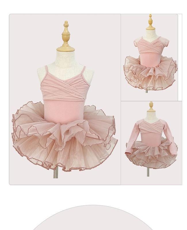 Product Introduction of Children's Ballet Summer Dance Sling Chinese Tulle Tutu Skirt Girls' One-Piece Practice Children's Grade One Performance Costume 17
