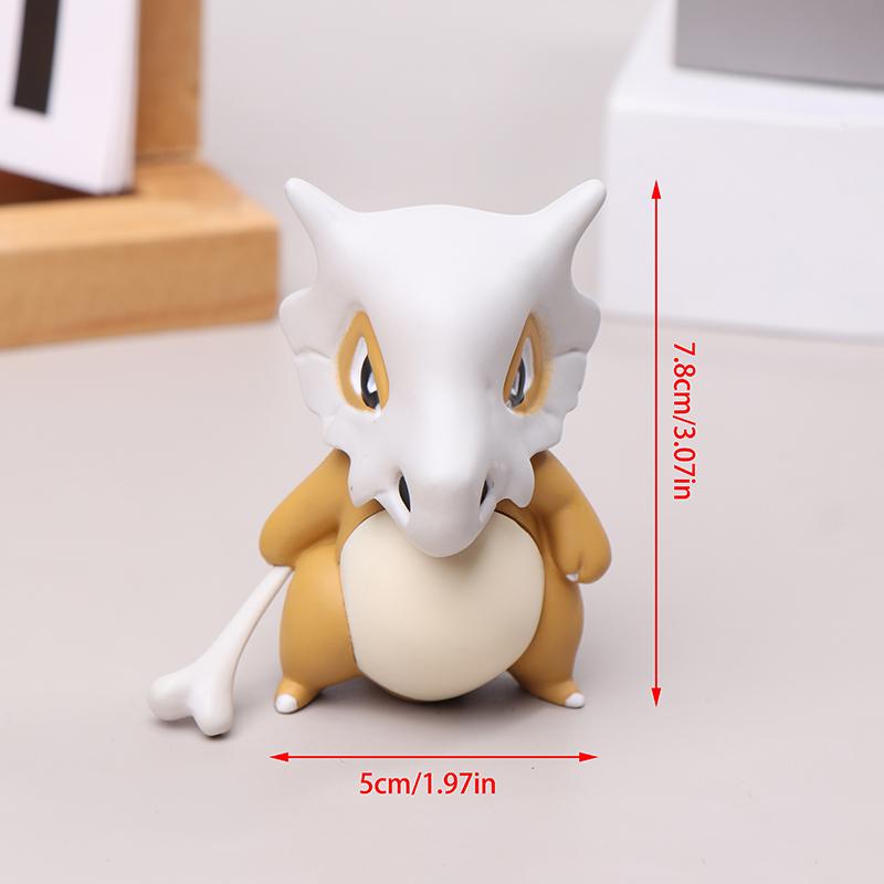 Quái Vật Bỏ Túi Pokemon Cubone Phiên Bản Hoạt Hình Dễ Thương Đồ Chơi Mô Hình Hành Động Anime 8CM 2
