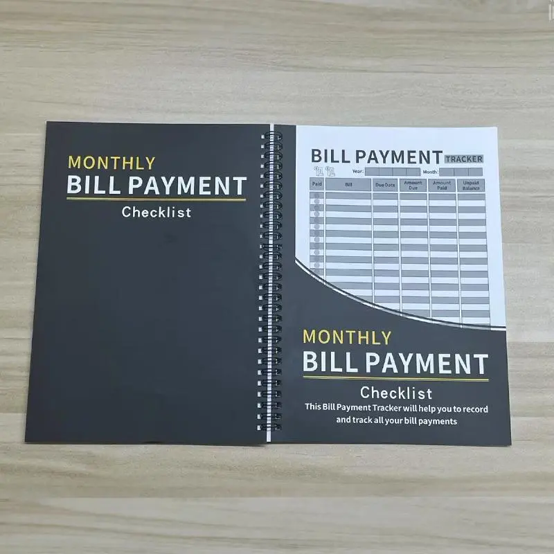 Monthly Bill Payment Tracking Planner, Spiral Bound Monthly Bill Payment Tracker, Financial Organization Notebook, Money Saving Planner 2