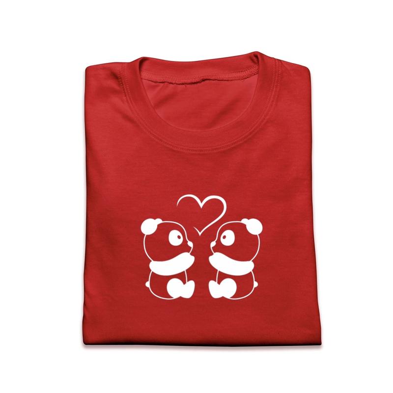 Product Introduction of Panda Family t-shirt/Panda Couple Comfortable Cotton Womenswear Bottom Clothing Overalls Suits 2