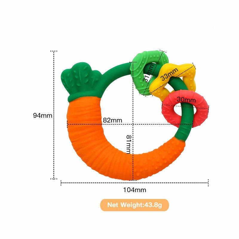 Toys for Children and Infants |   Baby Vegetables Teether Toys |   Infant Molar Rod Happy Bite Prevent Hand Sucking Toys | 5