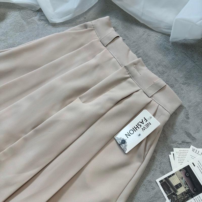 Chân Váy Nữ Xếp Ly Công Sở Nữ Thanh Lịch,  Women Nhung Voi. Dáng Dài 75Cm Chất Liệu Tuyết Mưa Vitex Kem. , Đủ Size Cho Mọi Dáng Người 7
