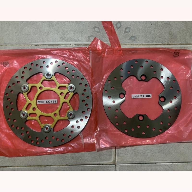 Hình thật,video thật Đĩa thắng phanh xe Exciter 135 Exciter 150 Ex 135 Ex 150 Sonic Winner Visioncó đủ đĩa trước đĩa sau