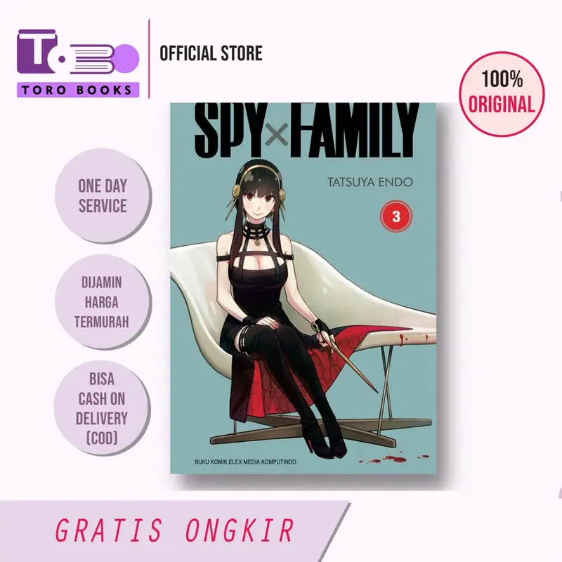 Komik Spy x Family by ENDOU TATSUYA ready banyak seri 4