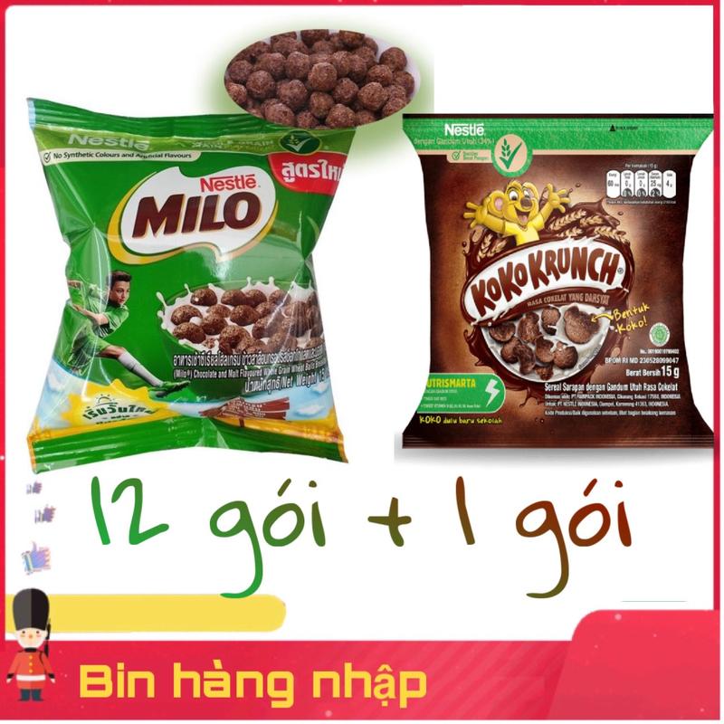 Bánh ngũ cốc milo bim bim milo nestle lốc 12 gói ăn vặt Food