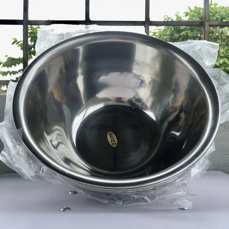 Bát inox rửa mặt | bát đựng nước chuyên dùng cho spa size 22cm, 24cm Skincare 6