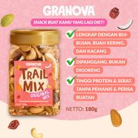 Gambar Granova - Trail Mix / Cemilan Kacang Panggang, Seeds, Buah Kering (Mede, Almond, Dried Fruits, Kelapa, Sorghum) - 180 gr (Healthy Snacks, Halal Food) - Trail Mix dari granovaid Kota Bandung 1 Tokopedia