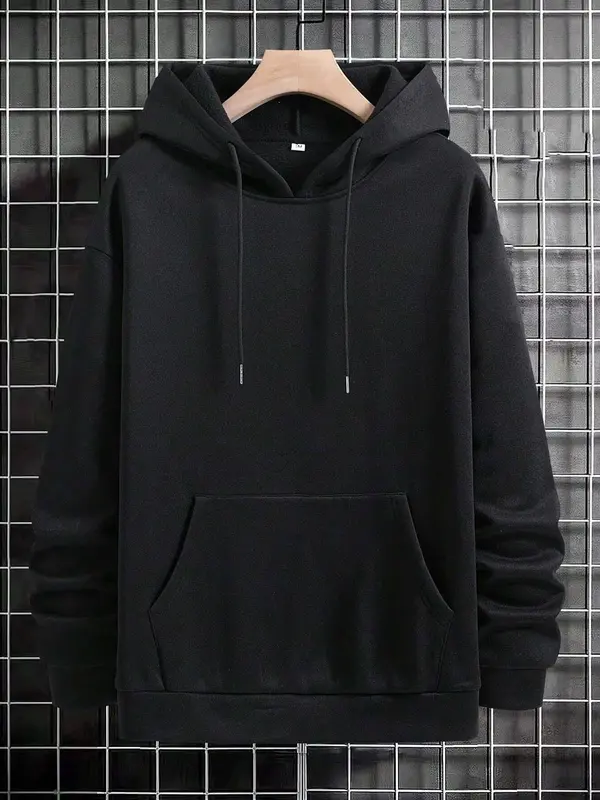 Men's Letter & Planet Print Drop Shoulder Hoodie Loungewear, Casual Regular Fit Drawstring Pocket Hooded Sweatshirt for Winter, Men's Sleepwear for Indoor Wear 1