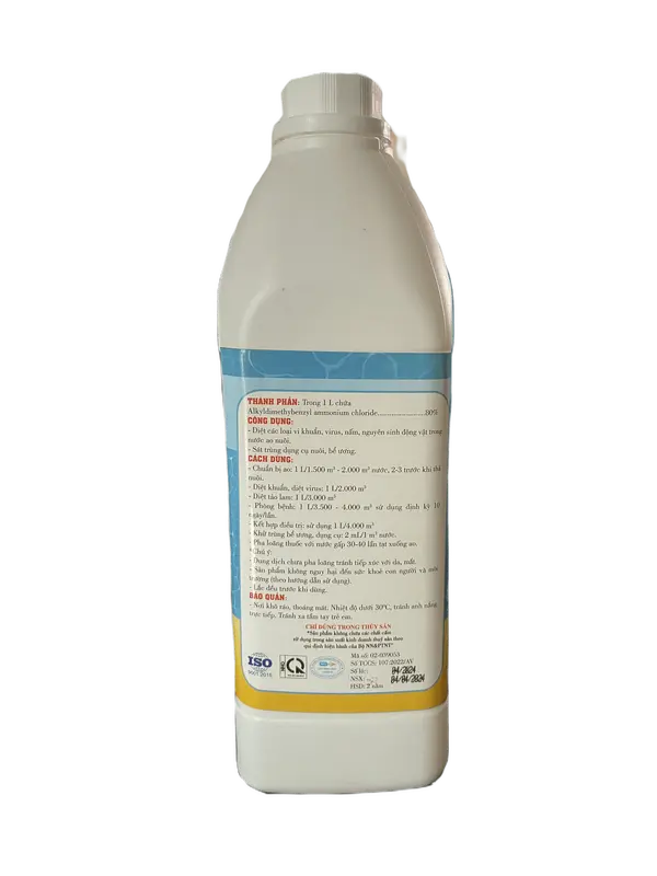 VUA DIỆT TẢO BKC Cắt tảo xanh, tảo đỏ trong Ao Nuôi Thủy sản hiệu quả ngay sau 24 giờ chai 1000 ml 5