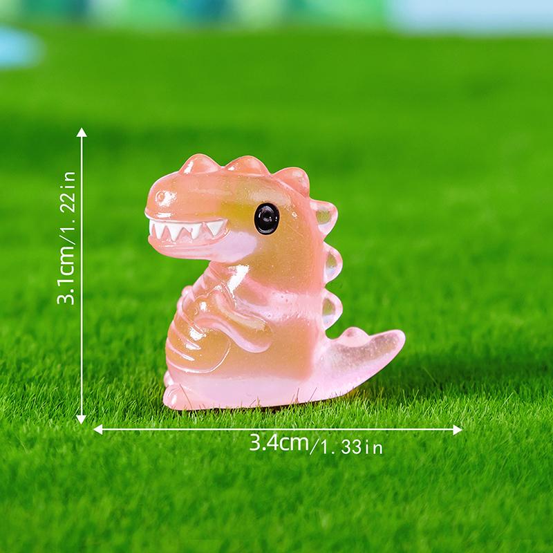 Product Introduction of Glow In Dark Dinosaur Decorative Accessories Environmental Resin Car Ornaments Micro Landscape 21