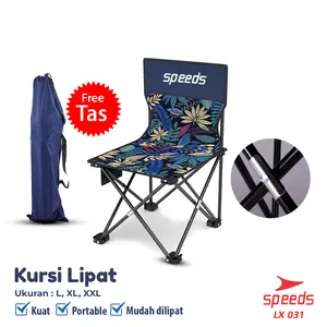 SPEEDS Kursi Lipat Portable Kursi Gunung / Camping Kursi / Sauna Bangku Ukuran M Outdoor 031-12
