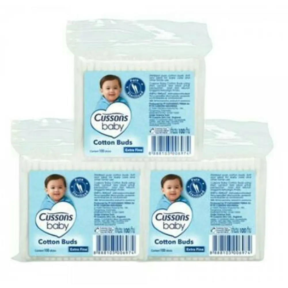 Pembersih telinga Cotton Buds cussons baby 100pcs Reguler & Extrafine