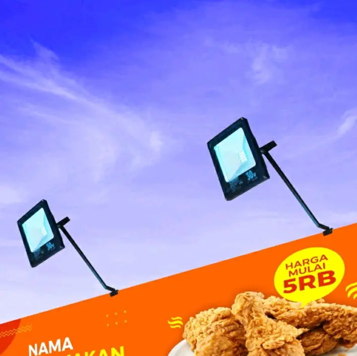 TIANG PENGAIT LAMPU SOROT BILLBOARD SPANDUK lampu sorot