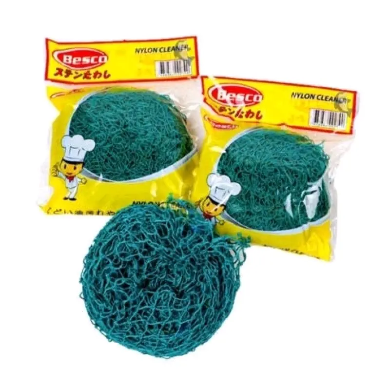 sabut cuci piring sabut kawat sabut nylon jala jaring Besi Tahan Karat Dapat digunakan kembali Busa