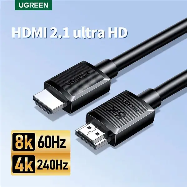 Dây cáp HDMI 2.1 Ugreen 45432 2M 8K@60Hz, 4K@120Hz 48Gbps hỗ trợ HDR eARC 0