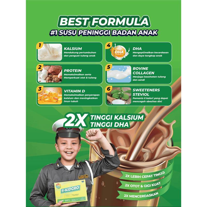 S-KIDGRO Peninggi Badan Anak Terbaik - [ Promo Hemat 1 box isi 5 sachet] 4