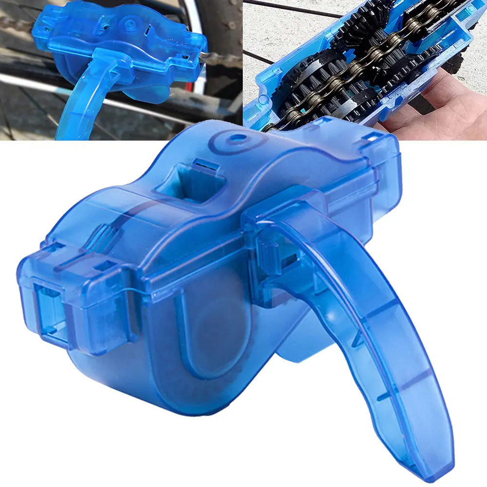 Swazsdk Portable Bicycle Chain Cleaner Bike Scrubber Tool Mountain Cycling Cleaning Kit