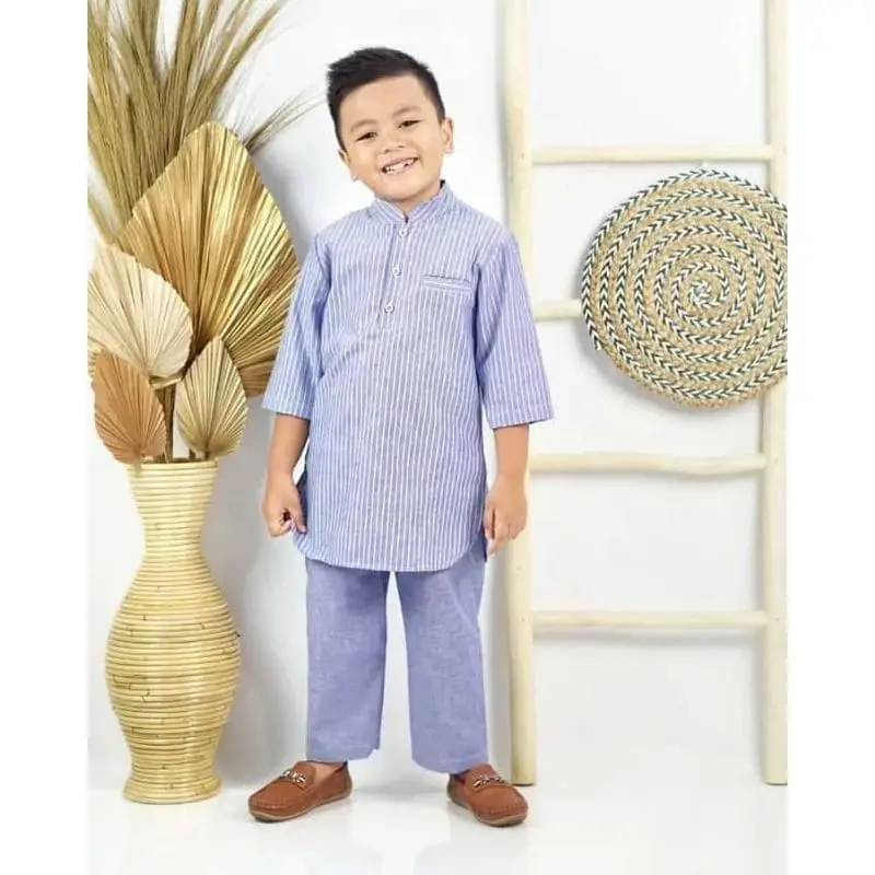 SETELAN KOKO ANAK OXFORD BAJU KOKO KURTA ANAK 1-10TH Katun Muslim 3