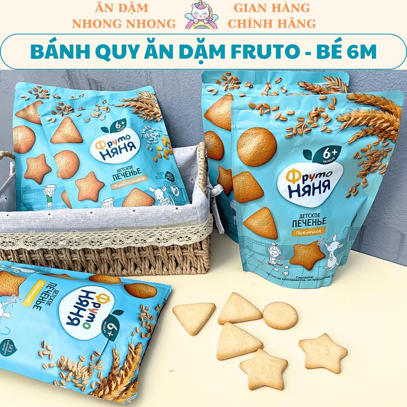 Bánh Quy Ăn Dặm Từ Ngũ Cốc Cho Bé 6 tháng - Fruto Nga (Hàng Chuẩn)  Ăn Vặt  Food