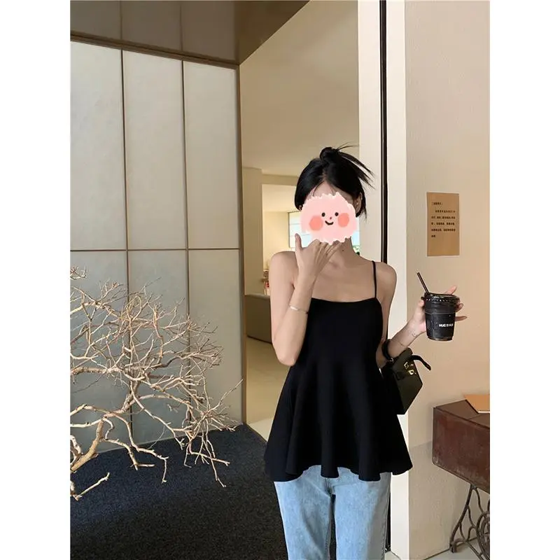 Xinwang [Official Picture 1*1 Tailor 260G] 2024 Summer New French Gentle Graceful Vest Slim Fit Womenswear Tops Lingerie Comfort