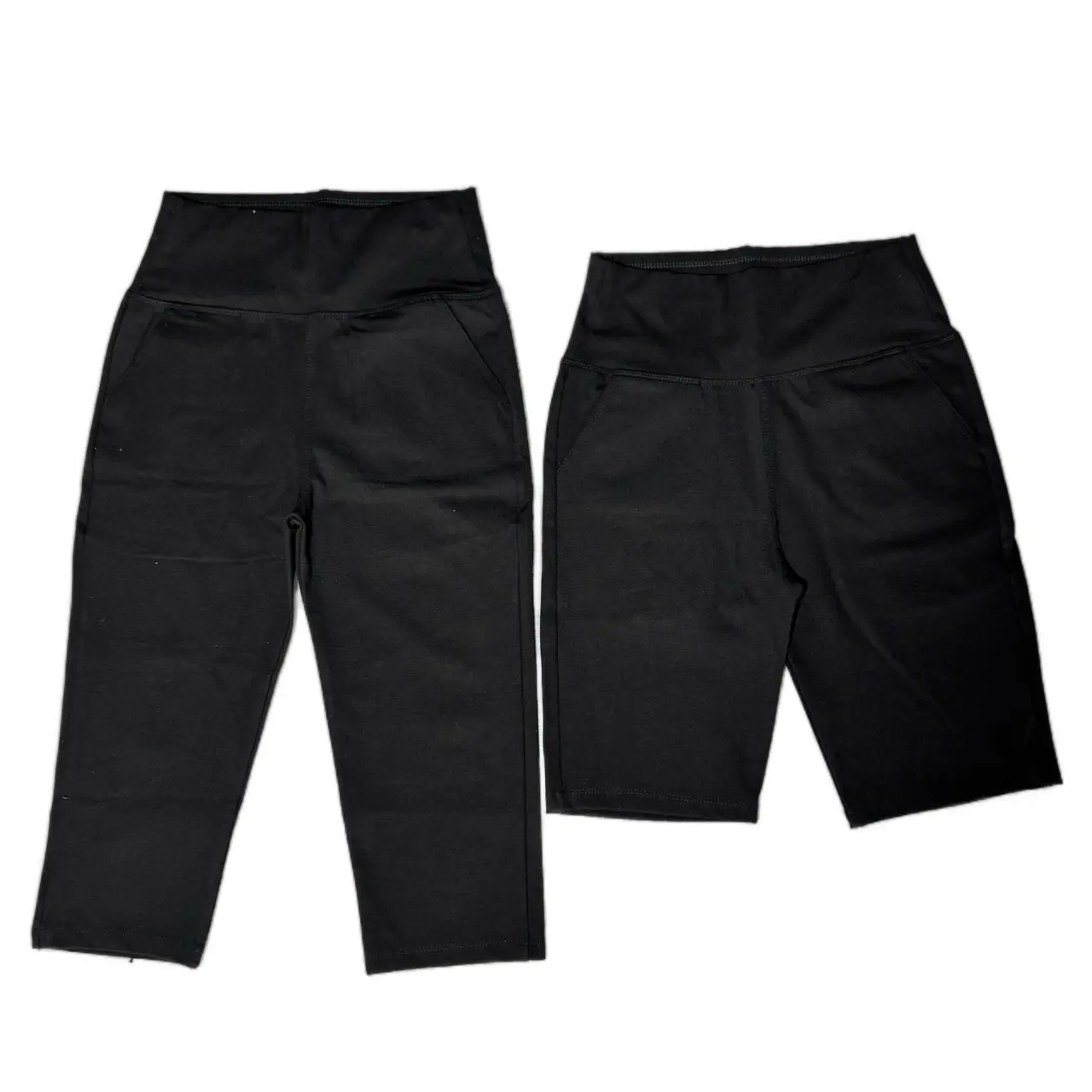Quần legging qua gối và trên gối, 4 túi, cạp cao co giãn 4 chiều
