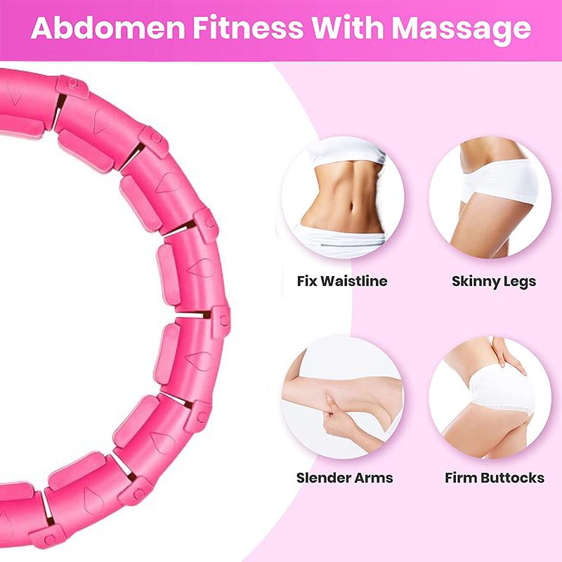 Product Introduction of Fitness Hoop Weights to Exercise At Home Sports Entertainment Sport Equipment Hulahp for Slimming Gym Ring Portable Body 6