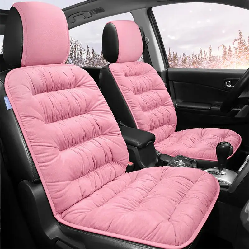 Car Front Seat Cover, Breathable Car Seat Protector, Universal Car Seat Cushion, Car Interior Accessories for Women & Men, Pink