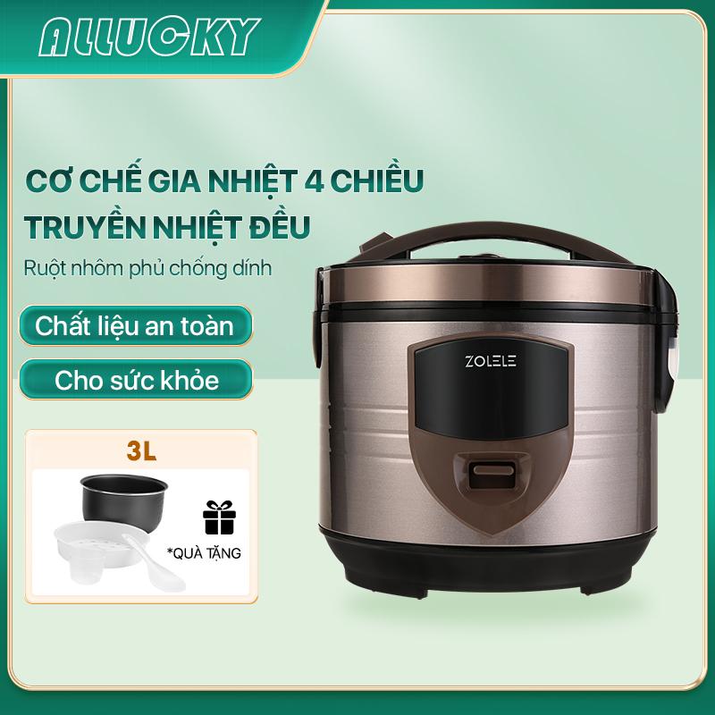 Nồi cơm điện ZOLELE ZB501 thông minh phù hợp cho gia đình 3-5 người 3L (lòng nồi 1.2L)- Chính hãng Nấu Cơm Cooker Nấu Ăn