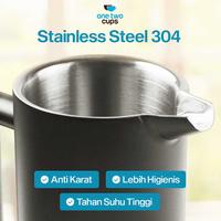 Gambar One Two Cups French Press Coffee and Tea Maker Pot Plunger Stainless Steel 350ml 800ml 1000ml - KG70 - Silver, 350ml dari Usea Official Store Kota Administrasi Jakarta Barat 5 Tokopedia