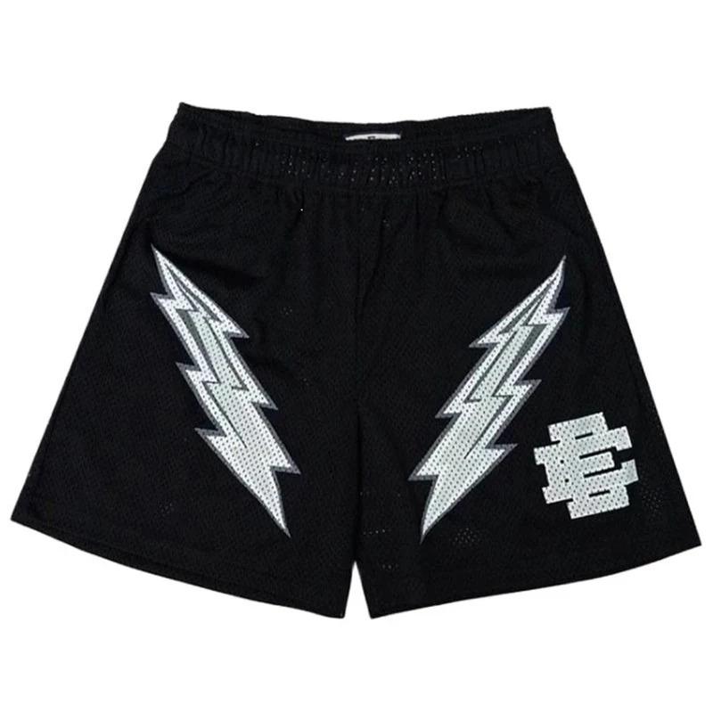 Eric Emanuel EE Lưới Cơ Bản Quần Đùi, In Hoa Cổ Điển, Quần Đùi Tập Gym, Dành Cho Nam, Thích Hợp Tập Gym, Bóng Rổ, Thể Thao, Bãi Biển, Mùa Hè Mới Sport 2
