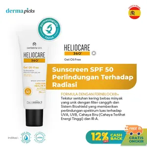 Heliocare Gel Oil Free SPF50+ (50ml) Sunscreen Kulit Normal-Berminyak