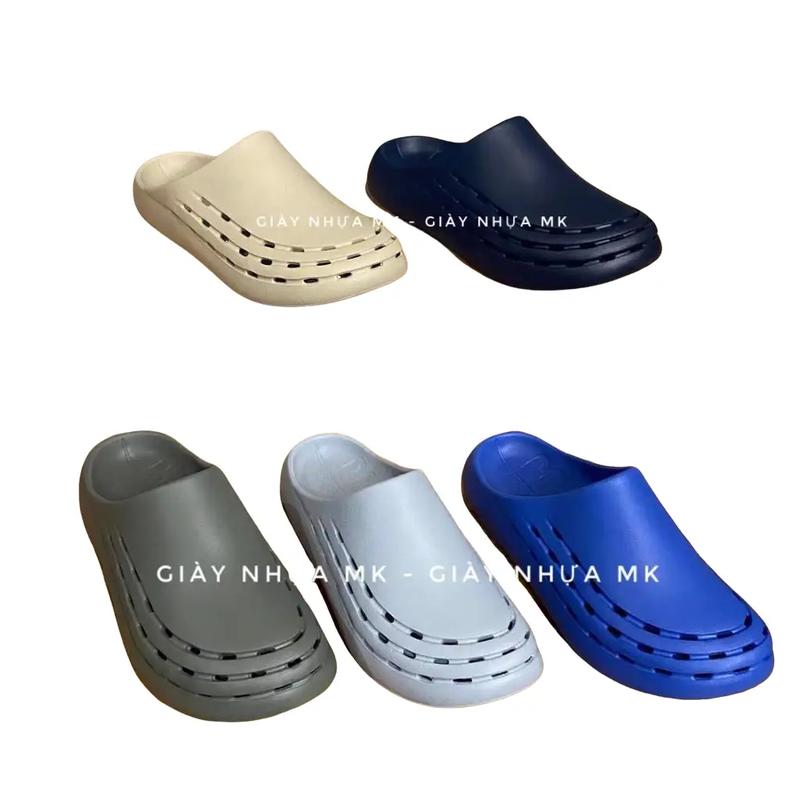 LÙI 1 SIZE Dép Sục Nhựa Nam Viền Lỗ Đi Mưa Siêu Nhẹ Thoáng Khí Đi Mưa Đi Làm Dép Bác Sĩ Y Tá - SL047 DéP Sandal
