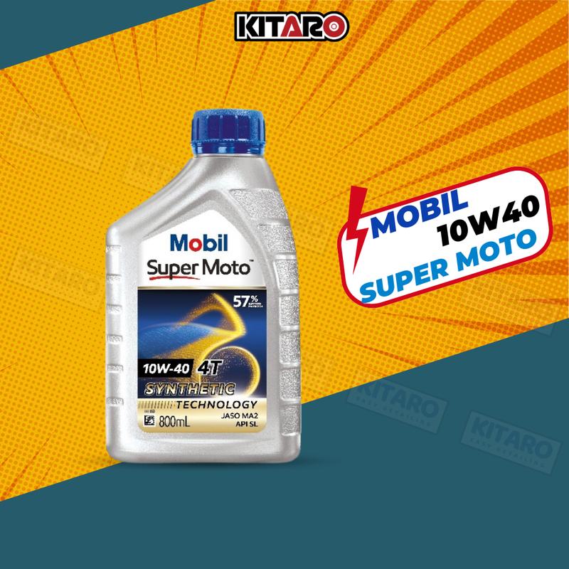 Dầu Nhớt MOBIL SUPER MOTO 10W40 800ml Công Nghệ Tổng Hợp Dành Cho Xe Máy