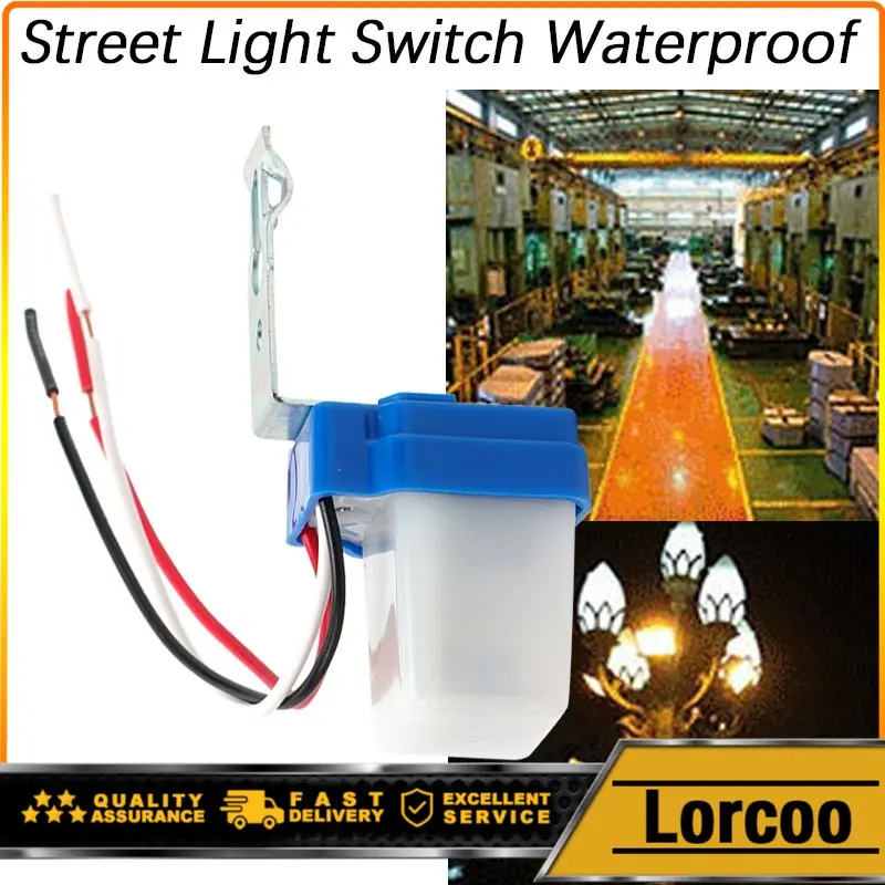 Automatic On Off Photocell Street Lamp Light Switch DC AC 220V 50-60Hz 10A Photo Controller
