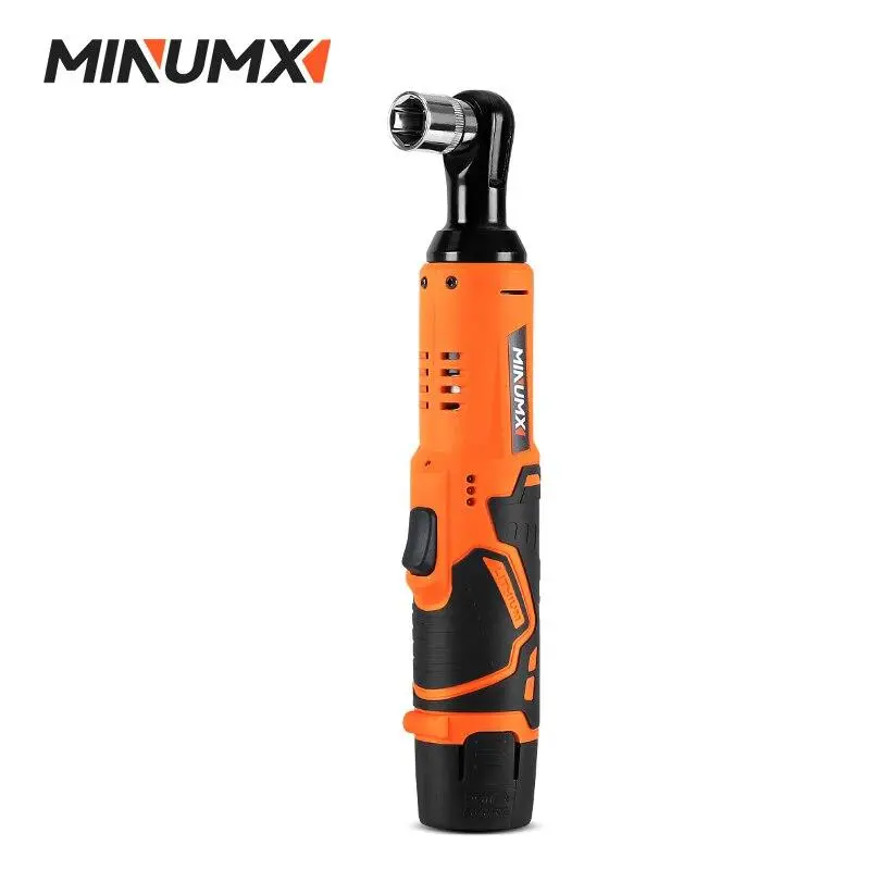 MINUMX 45N.m  Ratchet Wrench 12V Rechargeable Cordless Wrench Angle Drill Screwdriver Removal Screw Nut Car Tool
