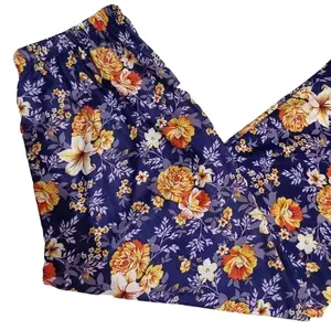 Paket hemat Isi 3 Pcs Celana Legigng Los Standar Motif Kembang/Daleman celana Panjang Gamis Santriwati Bunga Wanita