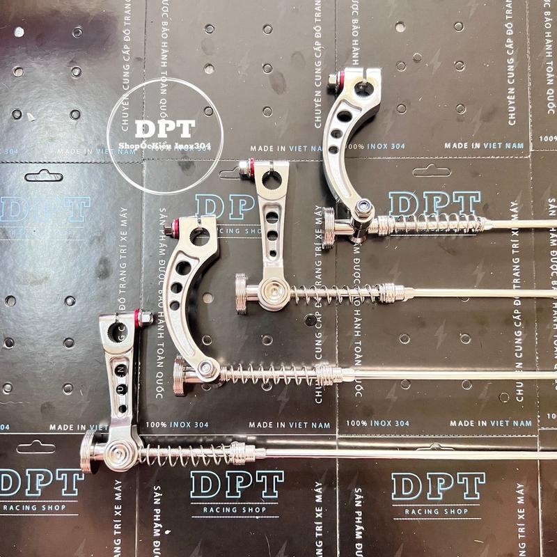COMBO Càng thắng + Đũa thắng Inox 304 gắn cho nhiều dòng xe số Hon-Ya (Wave-Future-Dream-Sirius-Ex...) Phụ Tùng Phụ Kiện