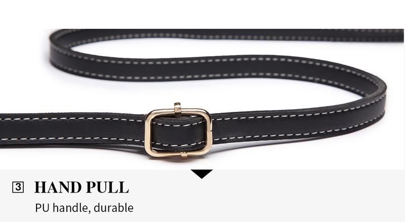 Product Introduction of [MissLulu Bags] Leather Look Handbag with Dual Zipper Closure, Crossbody Bag for Women 5