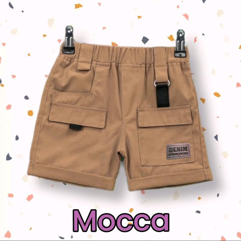 100 rb 3 pcs Celana Pendek Cargo Anak / Celana Cargo Short Pants usia 1 - 10 5