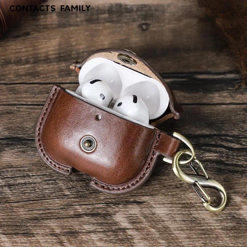 Ốp Airpods 4, Chất Liệu Da, Hộp Đựng Tai Nghe Doanh Nhân, Vỏ Tai Nghe, Vỏ Tai Nghe, Bao Da PU Sang Trọng, Có Móc, Thích Hợp Cho Airpods 4 Phụ Kiện Nghe Nhạc 0